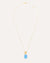 Nanis Ipanema Aquamarine and Gold Pendant with Diamond Detail - Orsini Jewellers