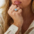 Nanis Ipanema Aquamarine Gold Ring with Diamond Detail - Orsini Jewellers