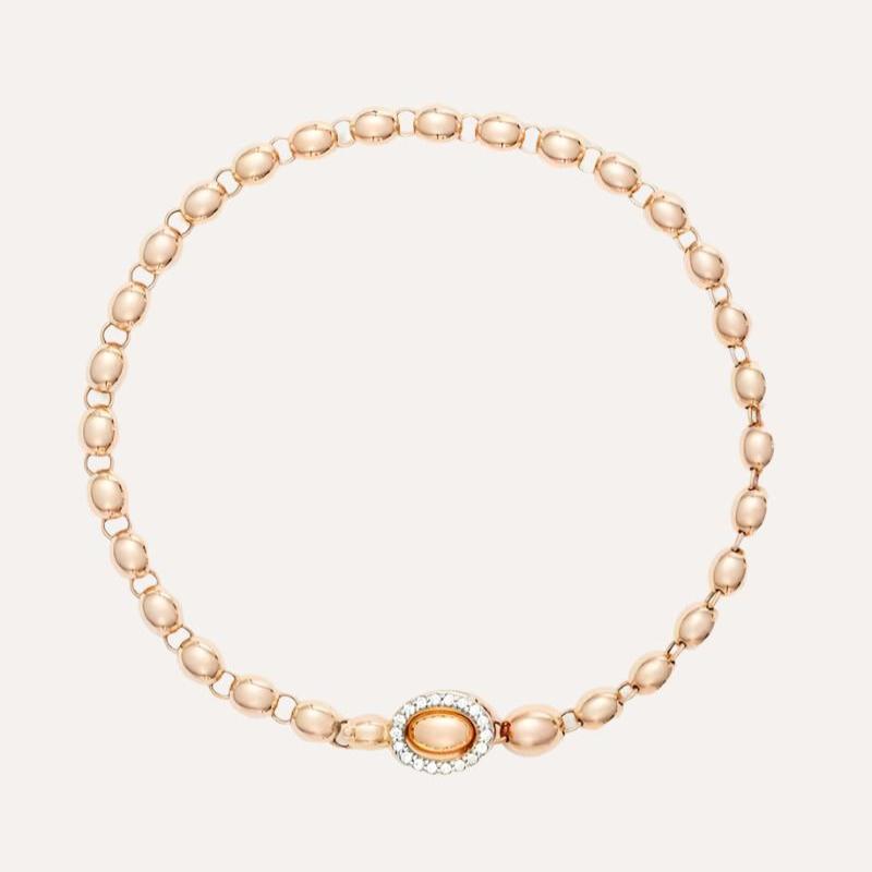 Nanis Ivy Rose Gold Boules and Diamonds Bracelet - Orsini Jewellers