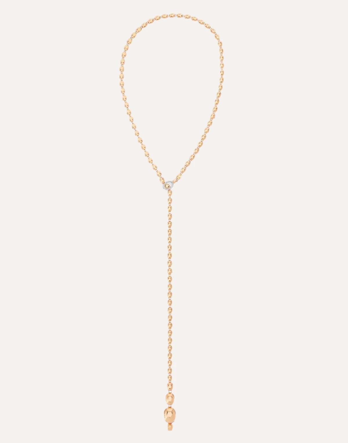 Nanis Ivy Rose Gold Boules and Diamonds Iconic Convertible Necklace - Orsini Jewellers