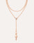Nanis Ivy Rose Gold Boules and Diamonds Iconic Extra Long Convertible Necklace - Orsini Jewellers