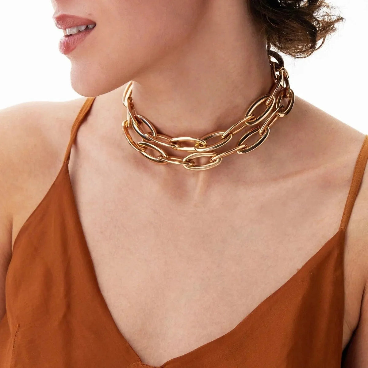 Nanis Libera Icon Rose Gold Statement Chain Necklace - Orsini Jewellers