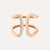 Nanis Libera Rose Gold and Diamonds Design Band Ring - Orsini Jewellers