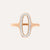 Nanis Libera Rose Gold and Diamonds Oval Signet Ring - Orsini Jewellers