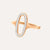 Nanis Libera Rose Gold and Diamonds Oval Signet Ring - Orsini Jewellers