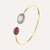 Nanis Reverse Gold, Pink Sapphires, Rubies, White Australian Opal and Diamonds Bracelet - Orsini Jewellers