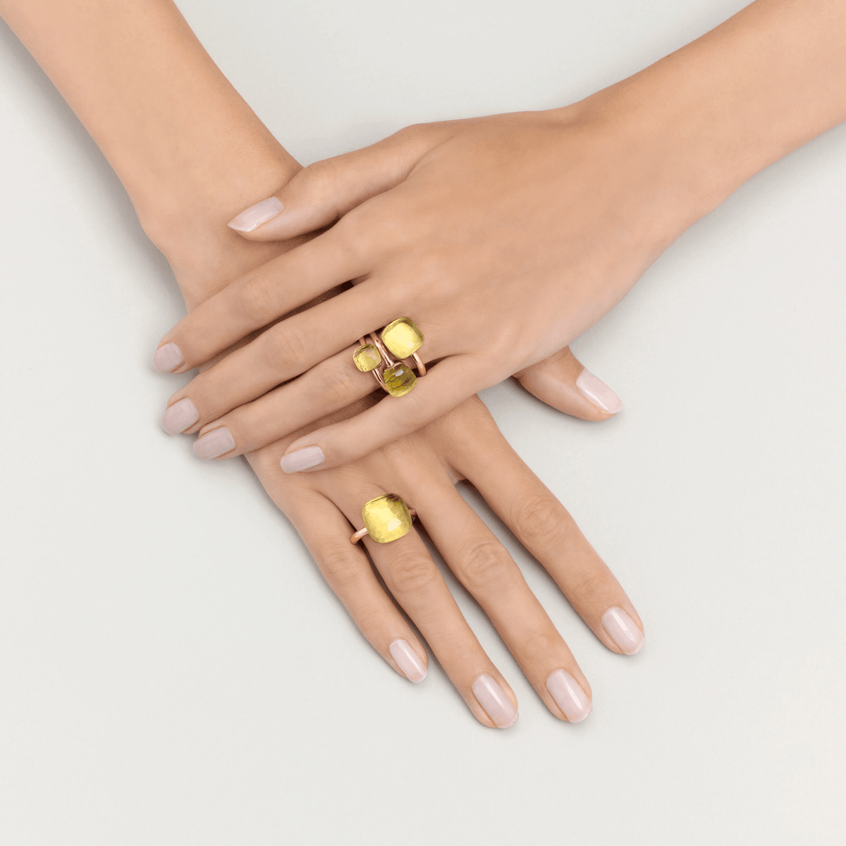 Pomellato 18k Gold Nudo Ring Lemon Quartz - Orsini Jewellers
