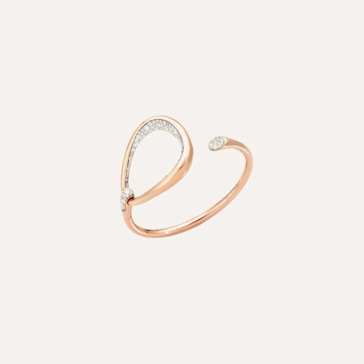 Pomellato Fantina Bangle 18k Gold with Diamonds - Orsini Jewellers