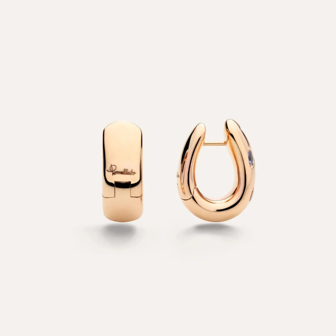 Pomellato Iconica Earrings in 18k Rose Gold with Coloured Gemstones - Orsini Jewellers