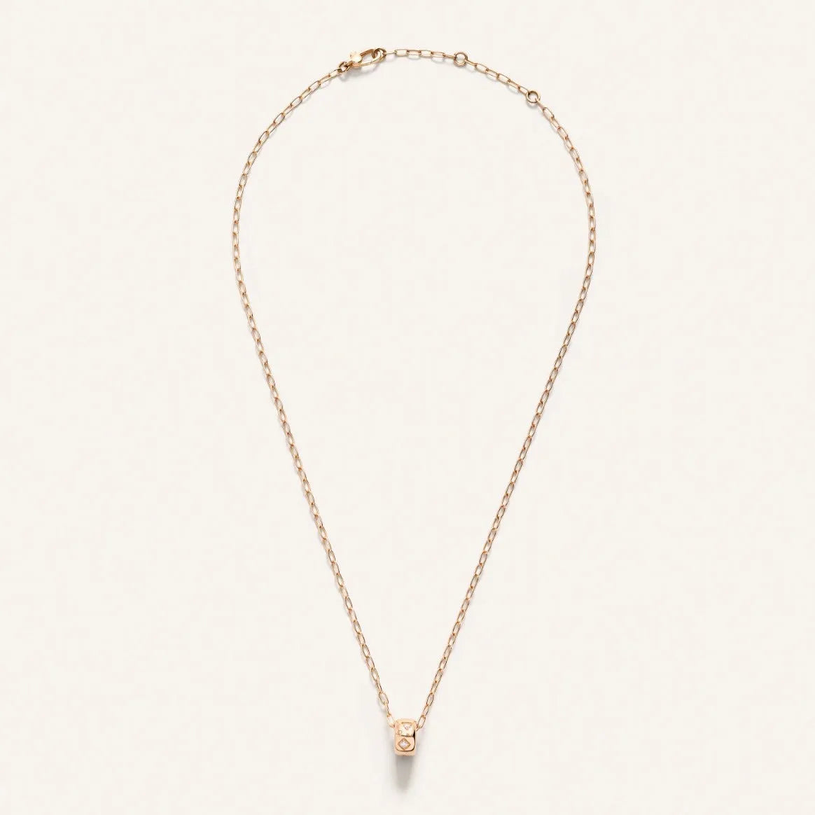 Pomellato Iconica Pendant with Chain in 18k Rose Gold with Diamonds - Orsini Jewellers