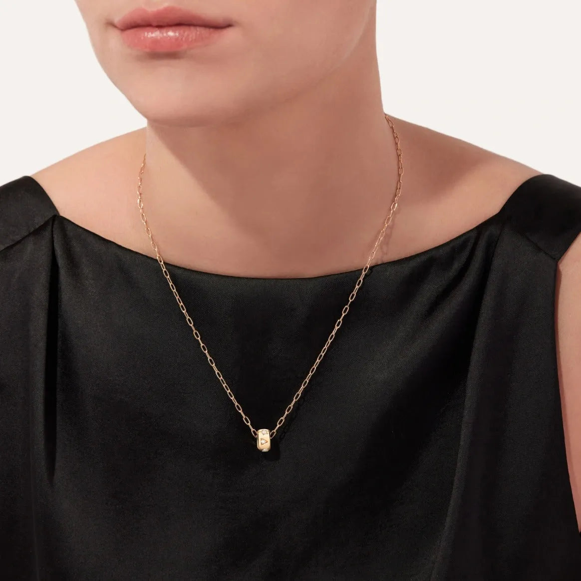 Pomellato Iconica Pendant with Chain in 18k Rose Gold with Diamonds - Orsini Jewellers