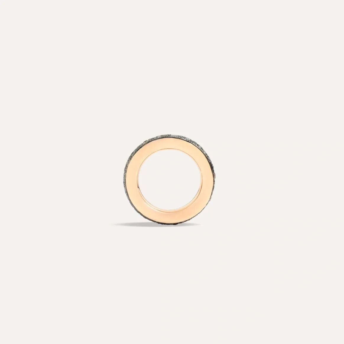 Pomellato Iconica Ring in 18k Rose Gold with Pave Brown Diamonds - Orsini Jewellers