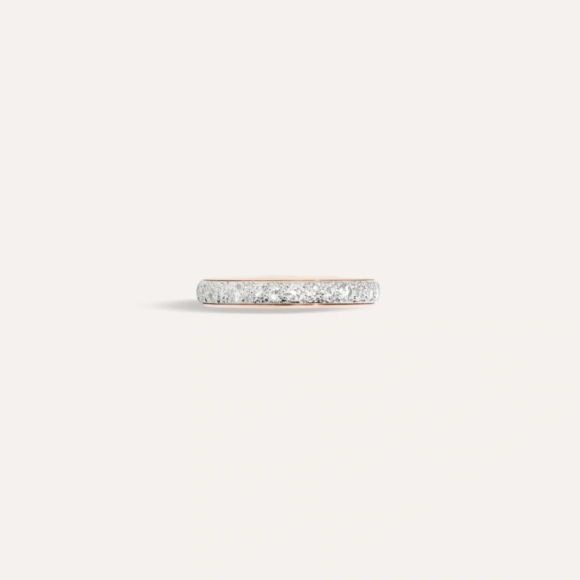 Pomellato Iconica Ring in 18k Rose Gold with Pave Diamonds - Orsini Jewellers