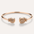 Pomellato Nudo Cuff Bangle in 18 Rose Gold with Brown Diamond and White Topaz - Orsini Jewellers