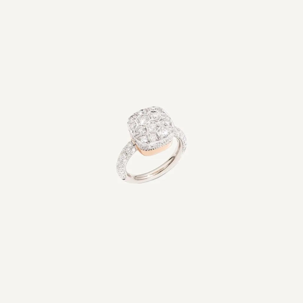 Pomellato Nudo Maxi Diamond Ring 18k Gold with Diamonds - Orsini Jewellers