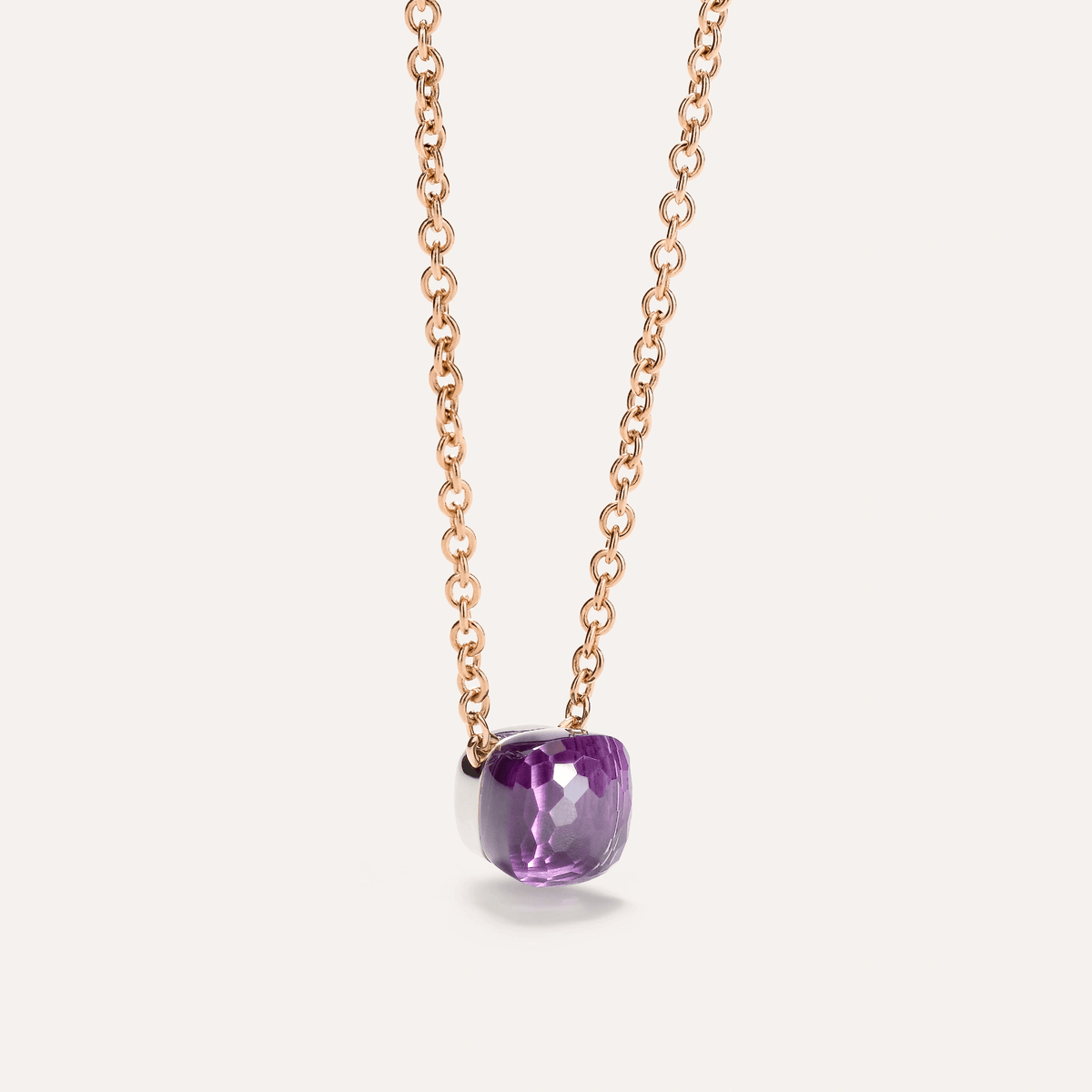 Pomellato Nudo Necklace with Petit Pendant, 18k Gold with Amethyst - Orsini Jewellers