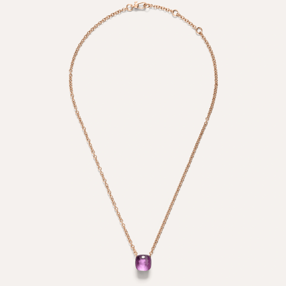 Pomellato Nudo Necklace with Petit Pendant, 18k Gold with Amethyst - Orsini Jewellers