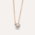 Pomellato Nudo Necklace with Petit Pendant, 18k Gold with White Topaz - Orsini Jewellers