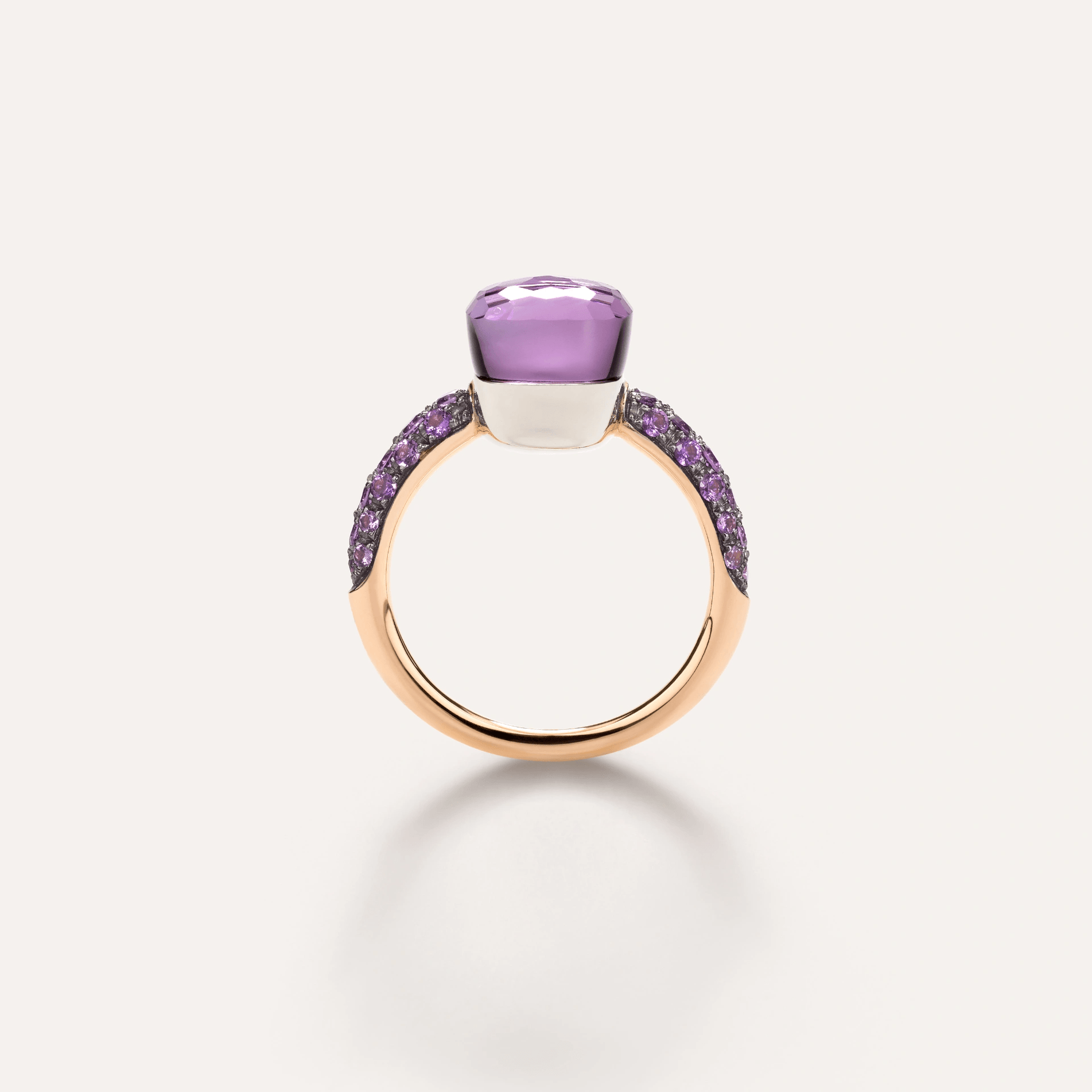 Pomellato Nudo Petit Amethyst and Lavender Jade Ring - Orsini Jewellers