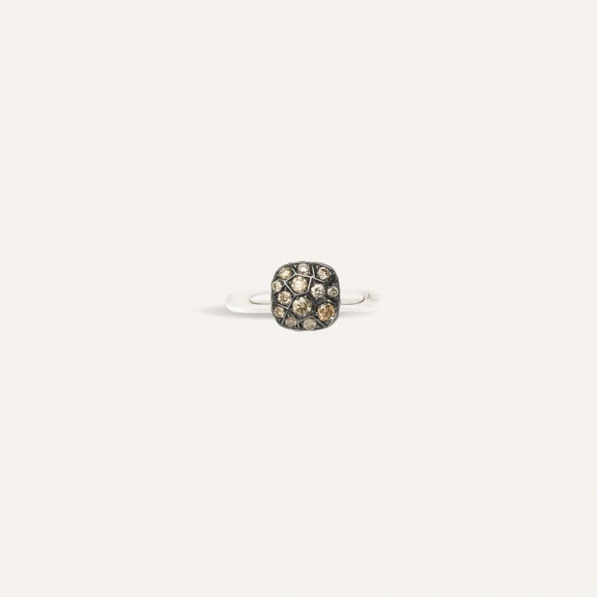 Pomellato Nudo Petit Ring 18k Gold with Brown Diamonds - Orsini Jewellers