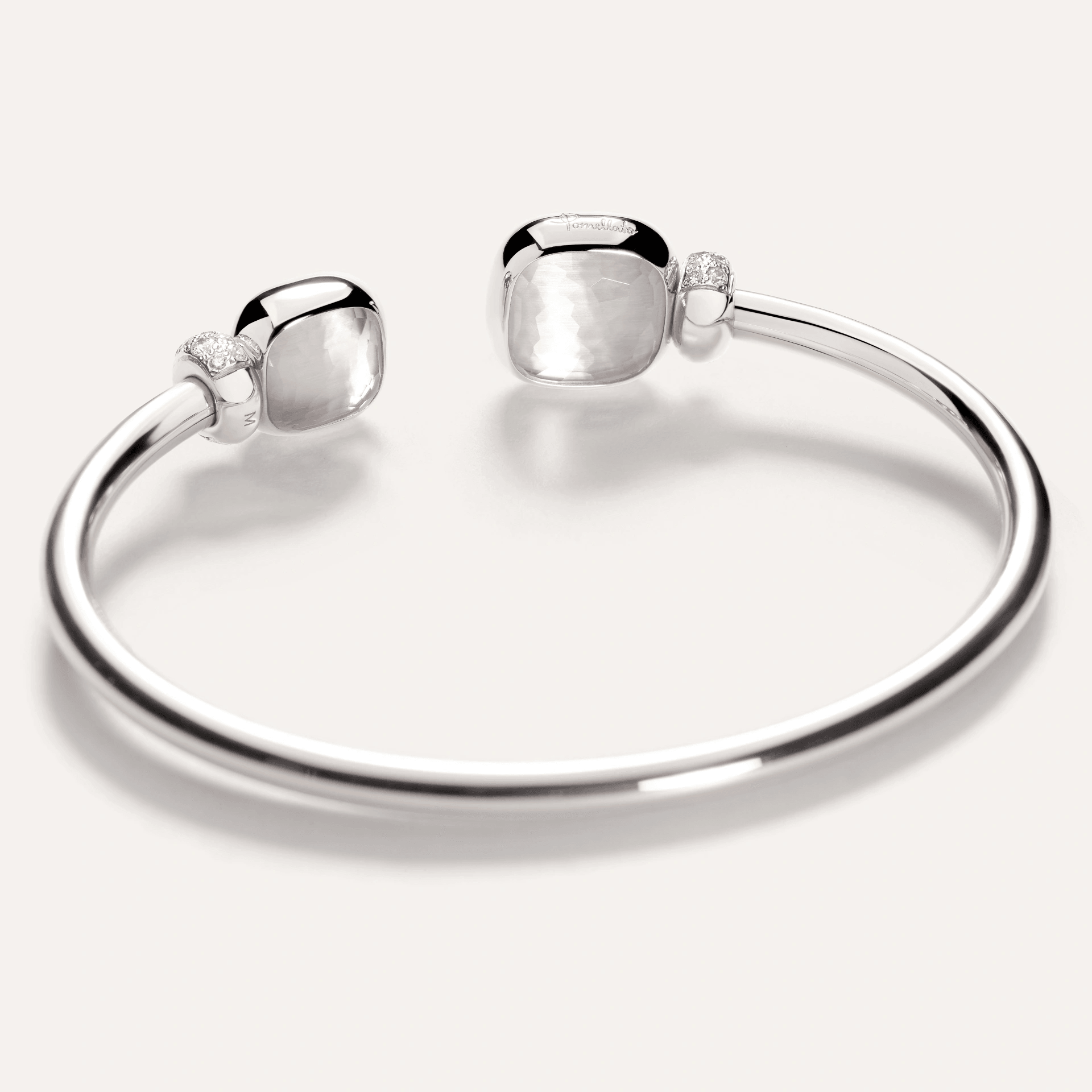Pomellato Nudo White Gold and Diamond Bangle - Orsini Jewellers