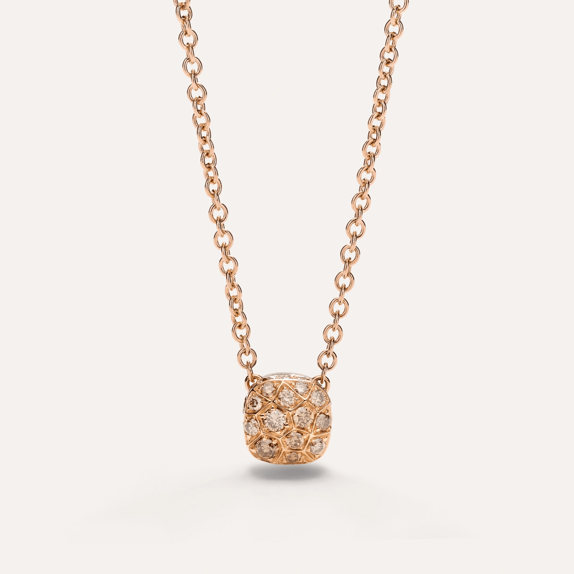 Pomellato Petit Nudo 18k Gold Necklace with Brown Diamonds - Orsini Jewellers