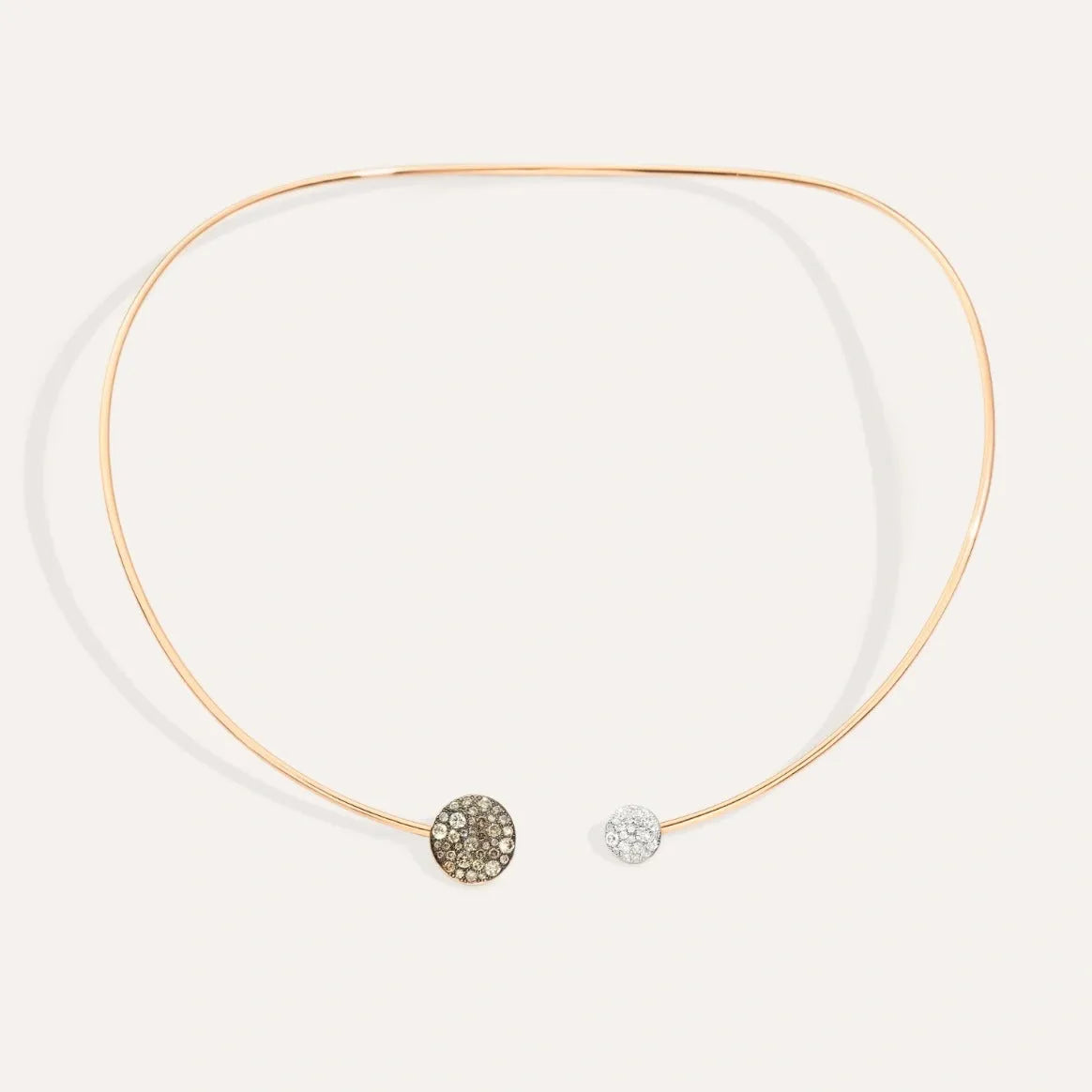 Pomellato Sabbia Choker in 18k Rose Gold with Pavé Diamonds - Orsini Jewellers