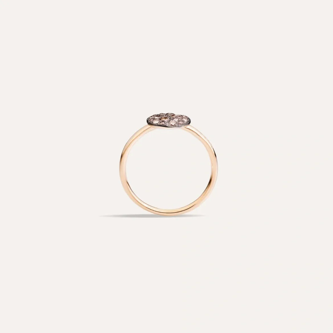 Pomellato Sabbia Ring in 18k Rose Gold with Brown Diamonds - Orsini Jewellers