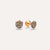 Pomellato Sabbia Stud Earrings in 18k Rose Gold with Brown Diamonds - Orsini Jewellers