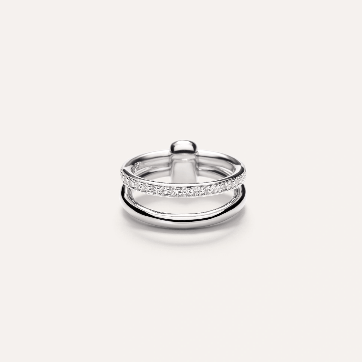 Pomellato Together Ring in 18k White Gold with Diamonds - Orsini Jewellers