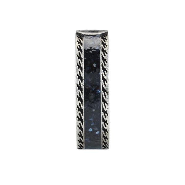 Gucci Interlocking G Ring in Sterling Silver and Black Enamel - Orsini Jewellers