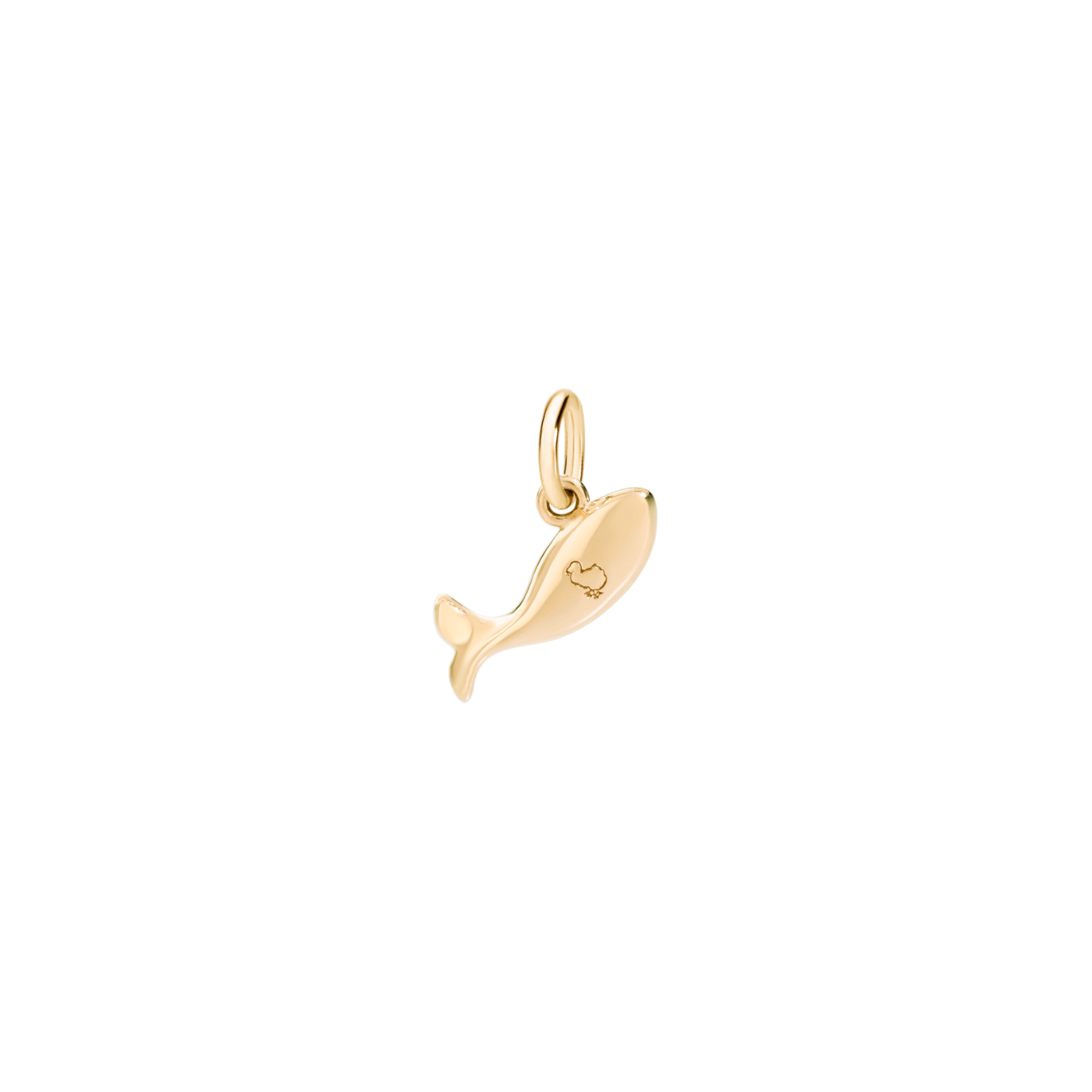 DoDo Charm FISH 18k Yellow Gold with Diamonds and Blue Topazes - Orsini Jewellers