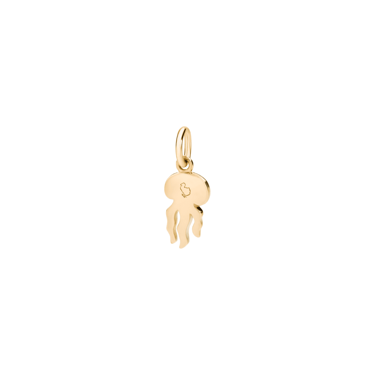 DoDo Charm JELLYFISH 18k Yellow Gold Diamonds and Red Spinels - Orsini Jewellers