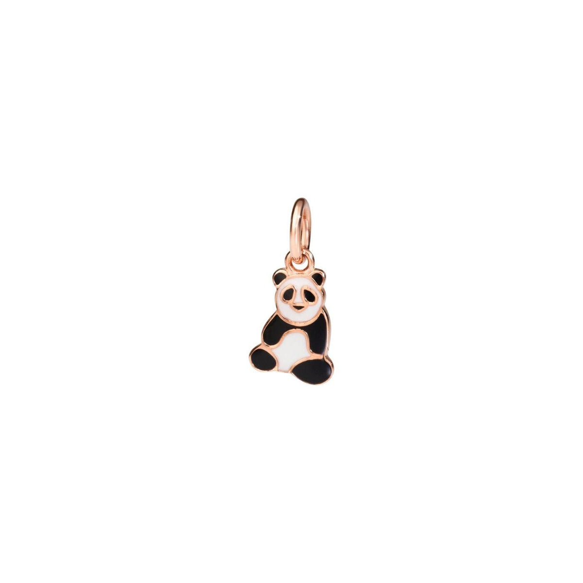 DoDo Charm PANDA 9k Rose Gold and Enamel - Orsini Jewellers