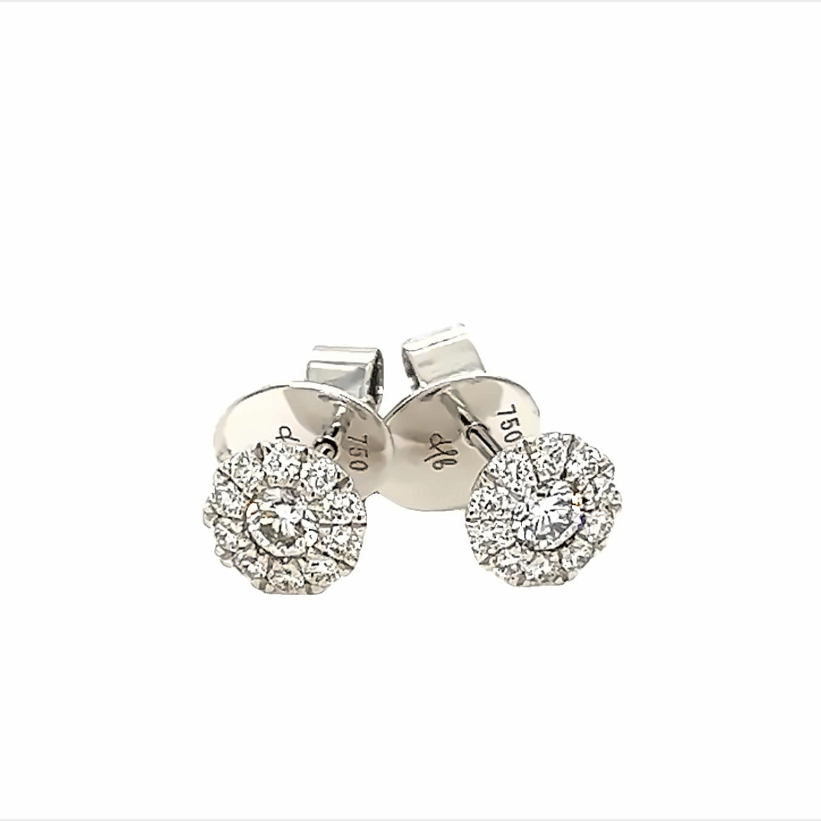 Colori Earrings in 18k White Gold with Diamonds - Orsini Jewellers