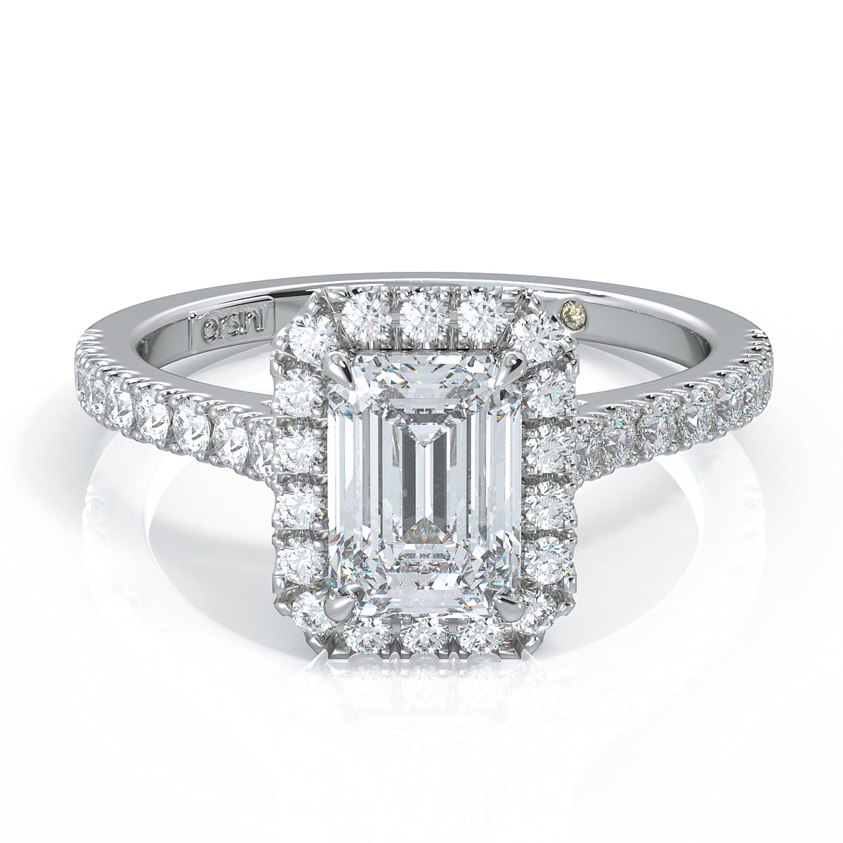 La Fenice Emerald Cut Diamond Engagement Ring - Orsini Jewellers