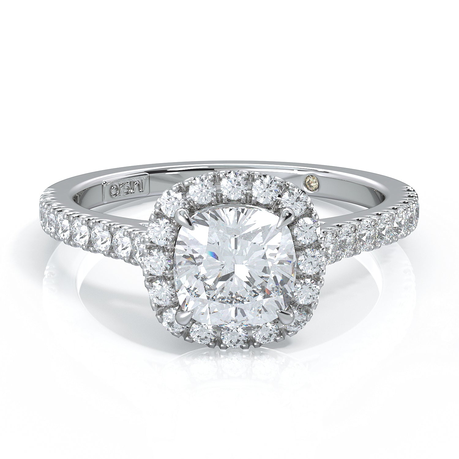 La Fenice Cushion Cut Diamonds Engagement Ring - Orsini Jewellers