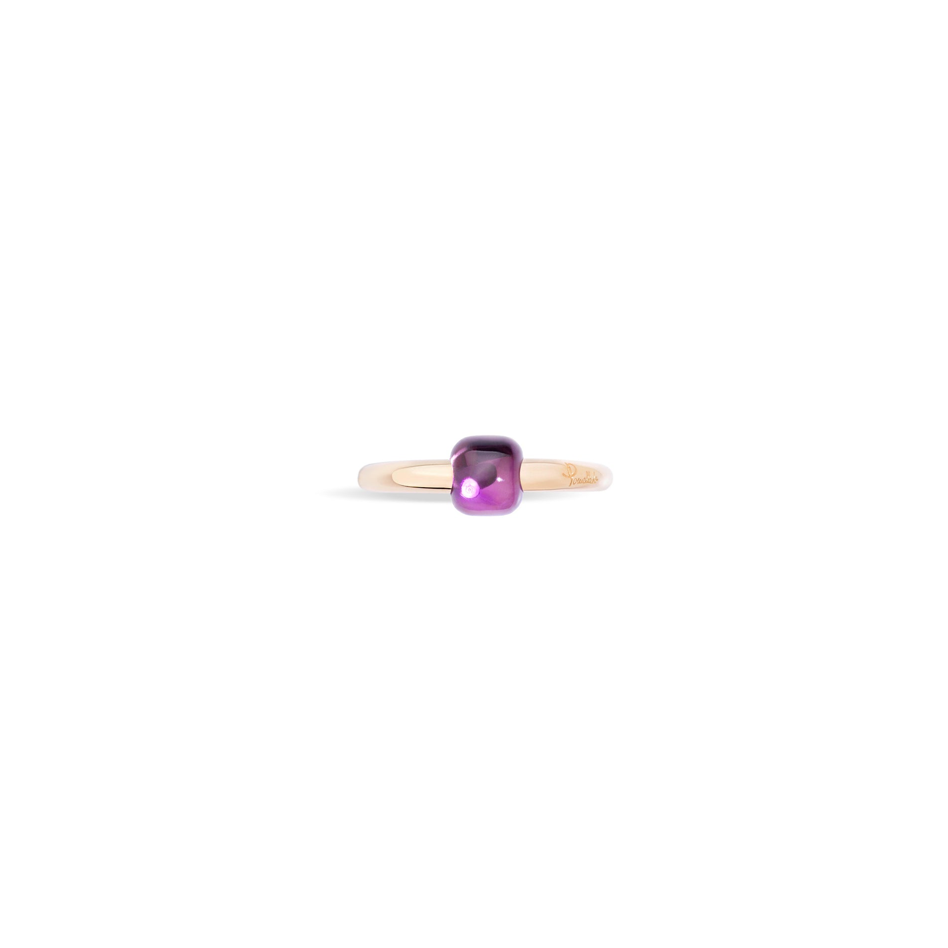 M'ama non M'ama Ring in 18k Rose Gold with Amethyst - Orsini Jewellers NZ