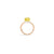 Nudo Petit Ring in 18k Rose Gold and White Gold with Lemon Quartz - Orsini Jewellers NZ