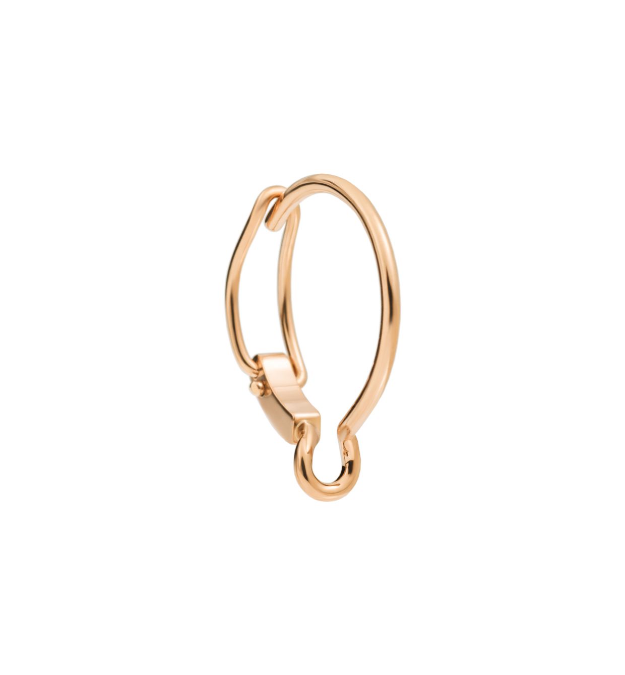 DoDo Bangle Hoop Earring in 9k Rose Gold (single) - Orsini Jewellers NZ