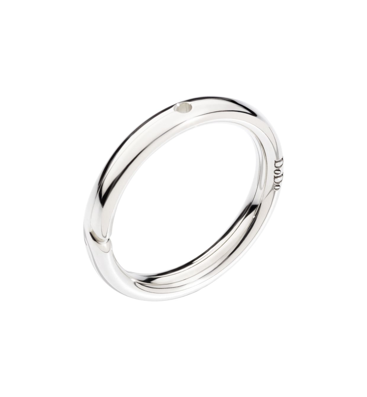 DoDo Brise Ring with Hole for Charm in 9k White Gold - Orsini Jewellers NZ