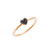 DoDo Heart Ring in 9k Rose Gold with Black Diamonds - Orsini Jewellers NZ