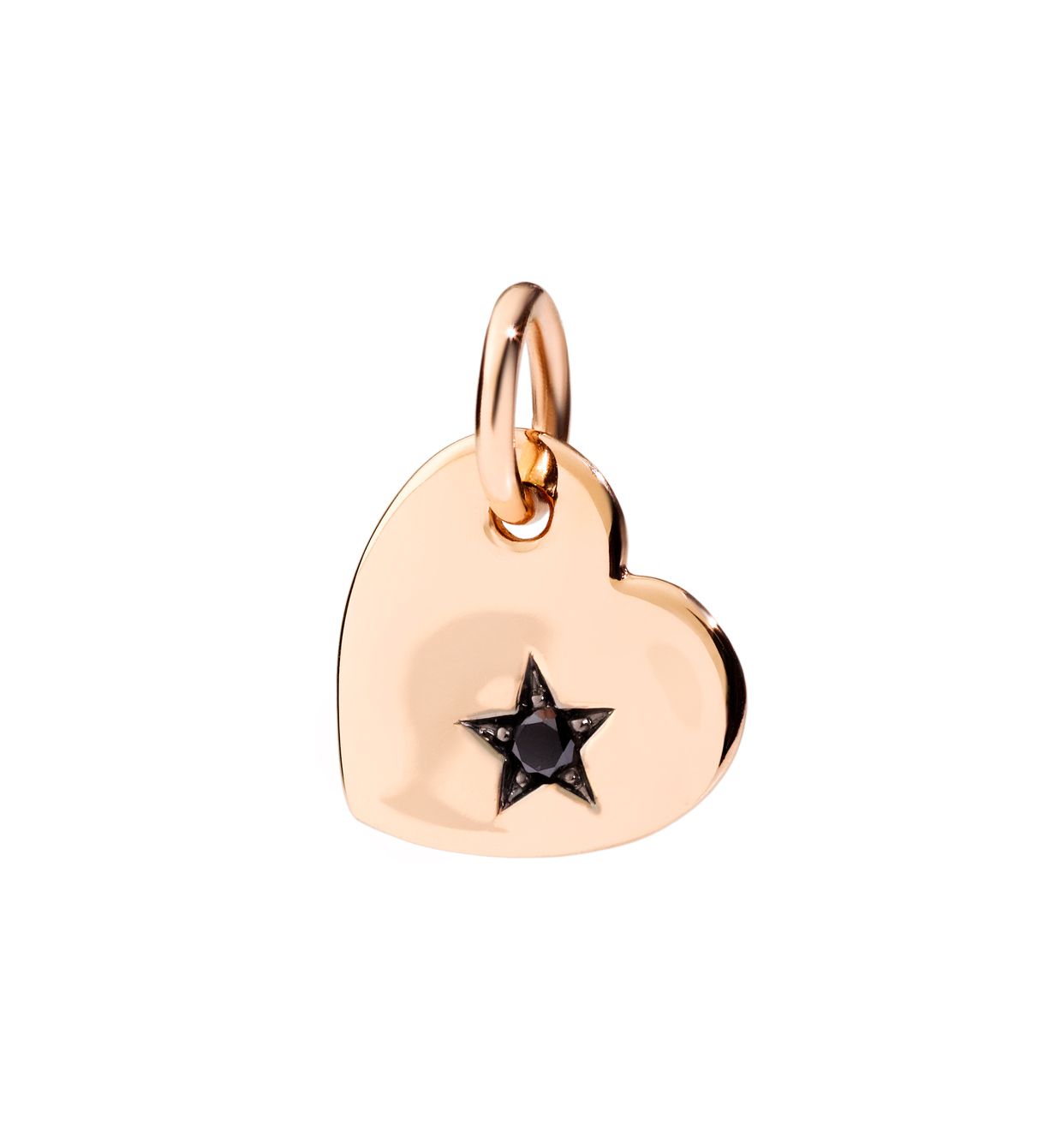 DoDo Charm CUORE (HEART) Black Diamond Rose Gold - Orsini Jewellers
