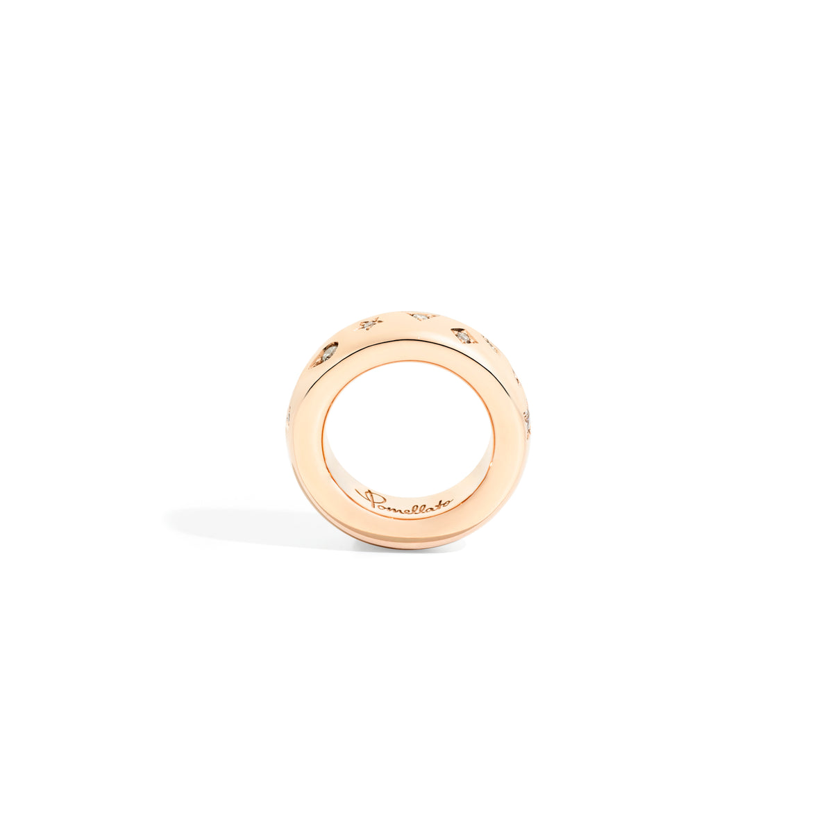 Iconica Ring in 18k Rose Gold with Diamonds (small) - Orsini Jewellers NZ