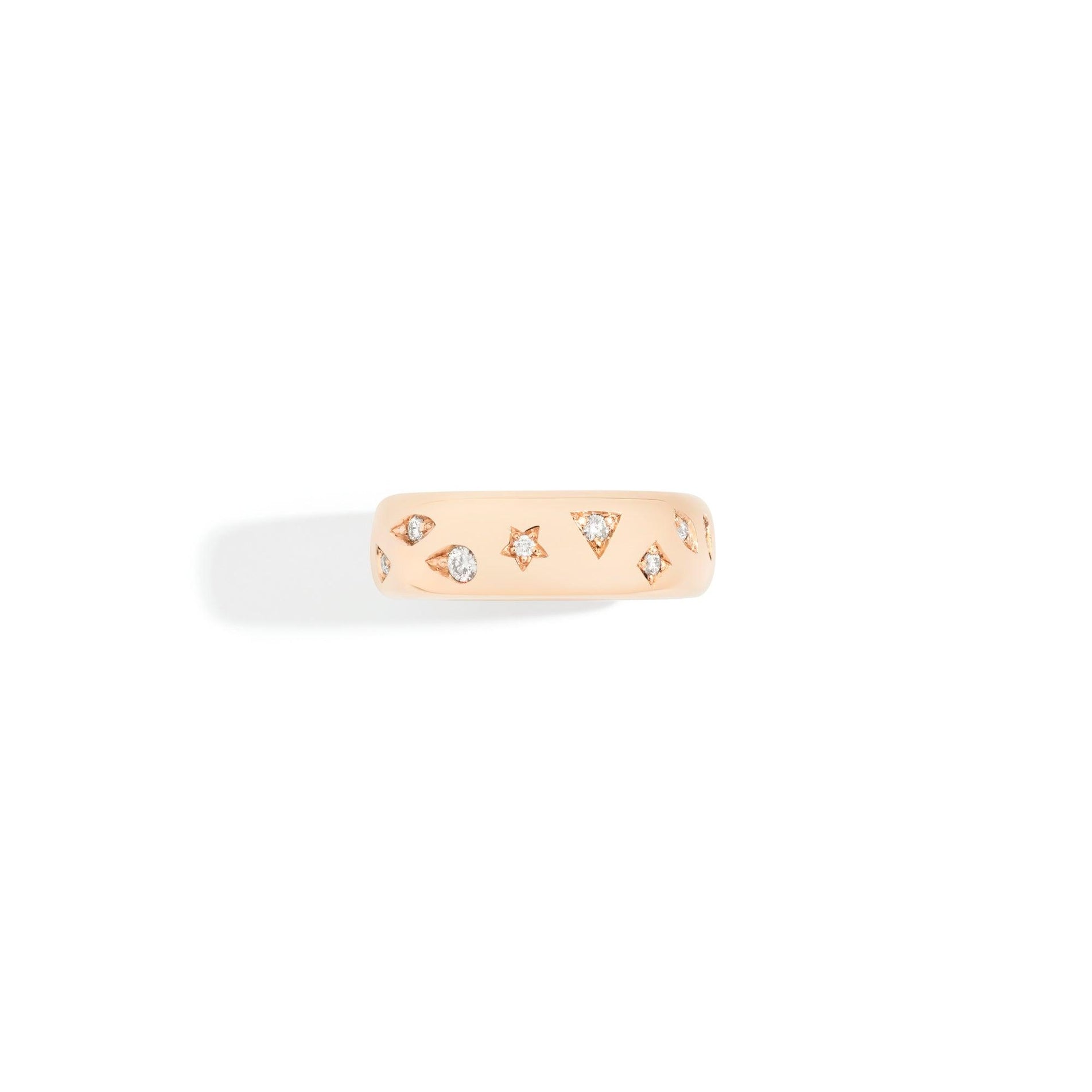 Iconica Ring in 18k Rose Gold with Diamonds (small) - Orsini Jewellers NZ