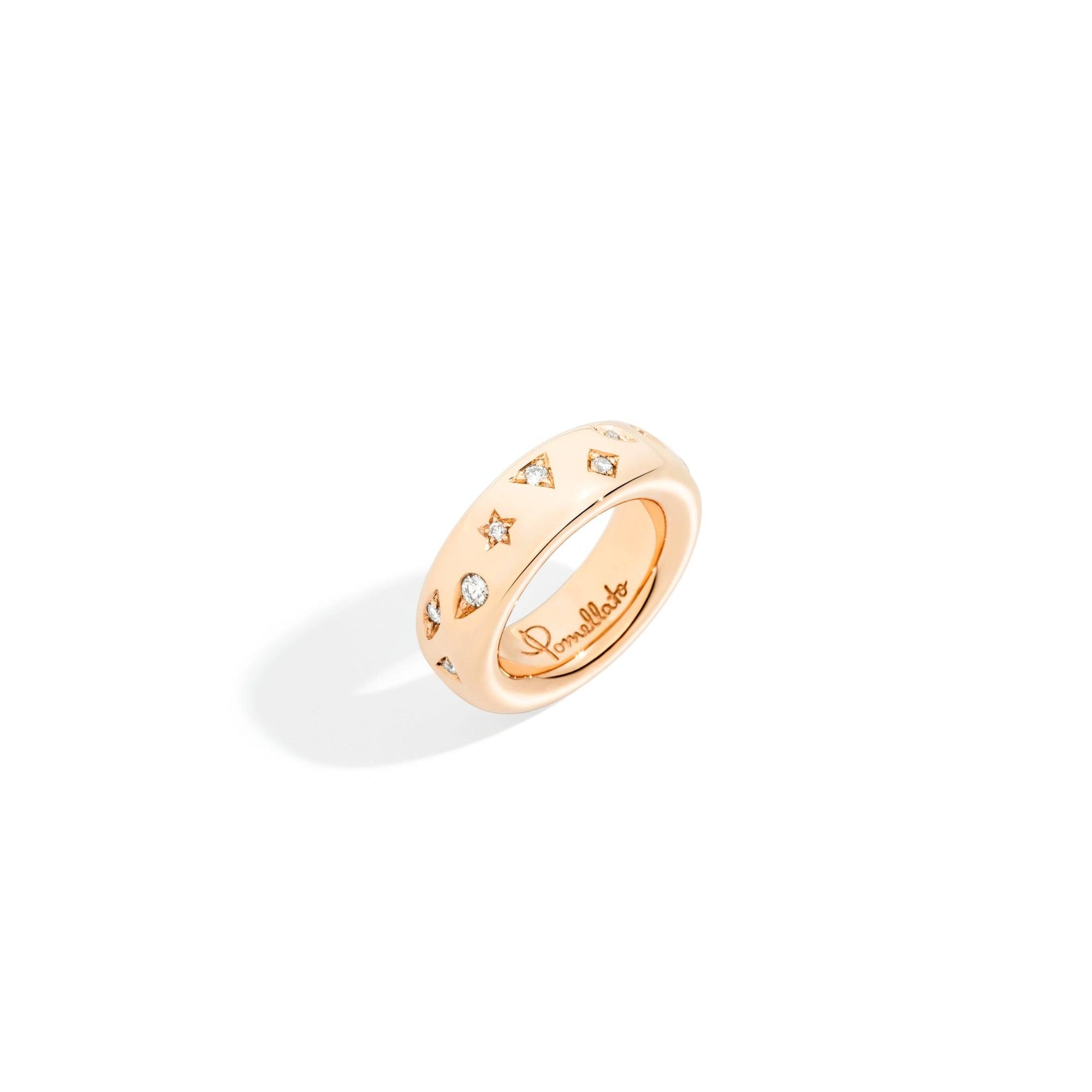 Iconica Ring in 18k Rose Gold with Diamonds (small) - Orsini Jewellers NZ