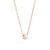 Iconica Necklace with Chain in 18k Rose Gold with Diamonds - Orsini Jewellers NZ