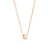 Iconica Necklace with Chain in 18k Rose Gold with Diamonds - Orsini Jewellers NZ