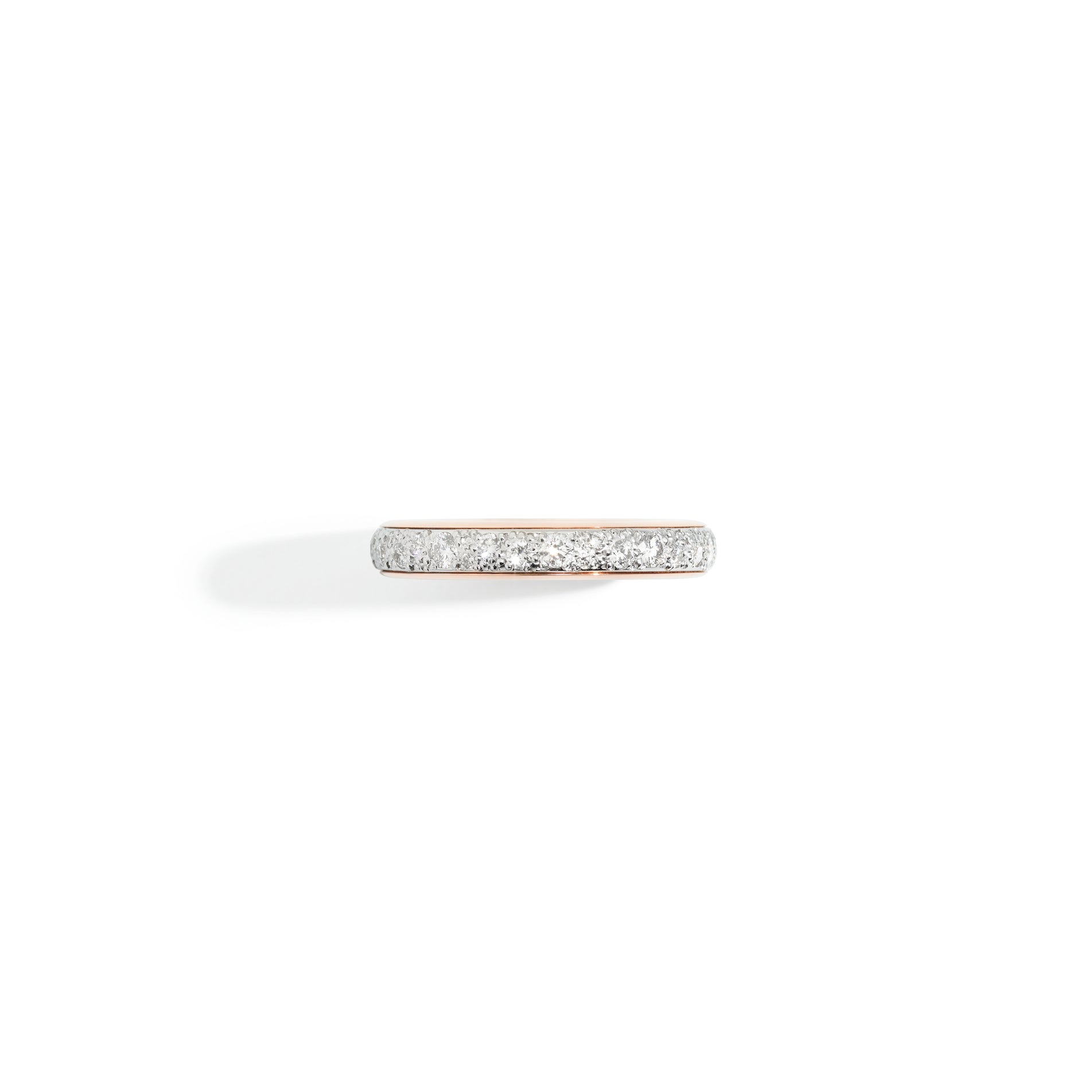 Iconica Ring in 18k Rose Gold with Pave Diamonds - Orsini Jewellers NZ