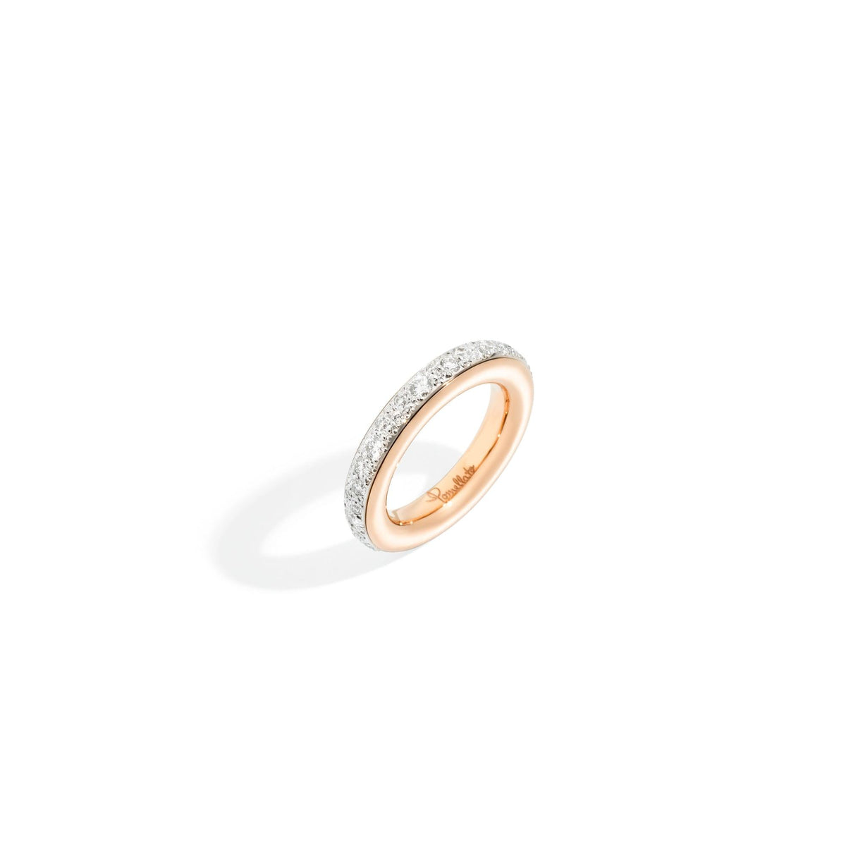 Iconica Ring in 18k Rose Gold with Pave Diamonds - Orsini Jewellers NZ